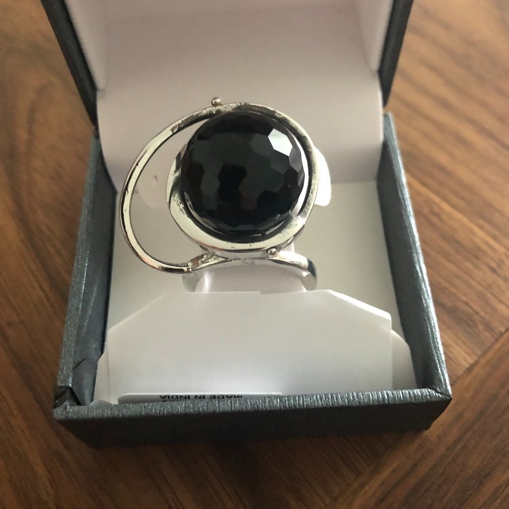 Nuovegioie Sterling Silver Disc Charm Fashion Ring